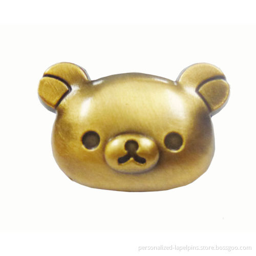 Gold Animal Pig Personalized Lapel Pins With 3d Style Metal Gift